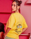 Monkey Unisex Oversized SS T-Shirt - Yellow