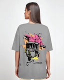 Toktok Women Oversized SS T-Shirt - Grey