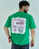 Whispers Unisex Oversized SS T-Shirt - Green