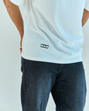 Hat3adi Unisex Oversized SS T-Shirt - Off White