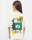 Revo Girls Oversized SS T-Shirt - Off White