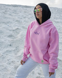 Basata Unisex Oversized Hoodie - Pink