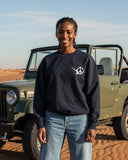 Peace Unisex Oversized Crew-neck Sweatshirt - Dark Grey