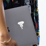 Namaste elephant Unisex Sticker