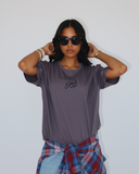 Al Kahira Women Oversized SS T-Shirt - Grey