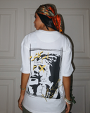 Umm Kalthoum Unisex Oversized SS T-Shirt - Off White-1
