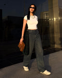 Women Baggy Pant - Light Blue