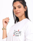 Self Love Women LS T-Shirt - Off White