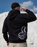 Enta Sah Unisex Oversized Hoodie - Black