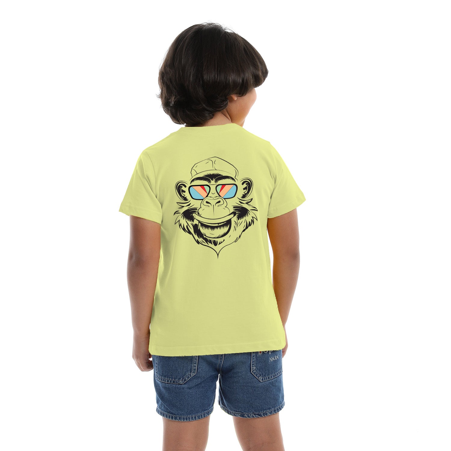 Monkey Kids SS T-Shirt - Yellow