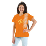 Speak Arabic Kids SS T-Shirt - Orange