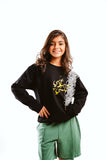 Speak Arabic Kids Crew Neck Sweatshirt - Black