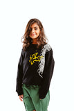 Speak Arabic Kids Crew Neck Sweatshirt - Black