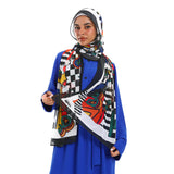 Kaf Women scarf - Multicolor -Chiffon