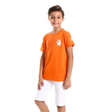 My World Kids SS T-Shirt - Orange