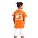 My World Kids SS T-Shirt - Orange