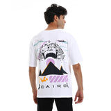 Abo El Houl Unisex Oversized SS T-shirt - White