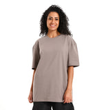 Basic Unisex Oversized SS T-Shirt - Coffee