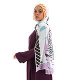 Abo El hol Women scarf - Multicolor -Chiffon