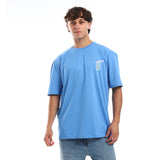 Ya Mesafer Unisex Oversized SS T-Shirt - Blue