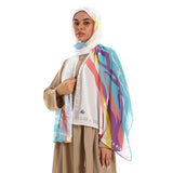 Waves Women scarf - Multicolor -Chiffon