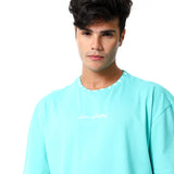 Egyptian Unisex Oversized SS T-Shirt - Bright Teal