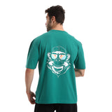 Monkey Unisex Oversized SS T-Shirt - Green