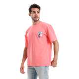 Travel Unisex Oversized SS T-Shirt - Pink