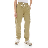Basic Unisex Cargo Pants - Beige