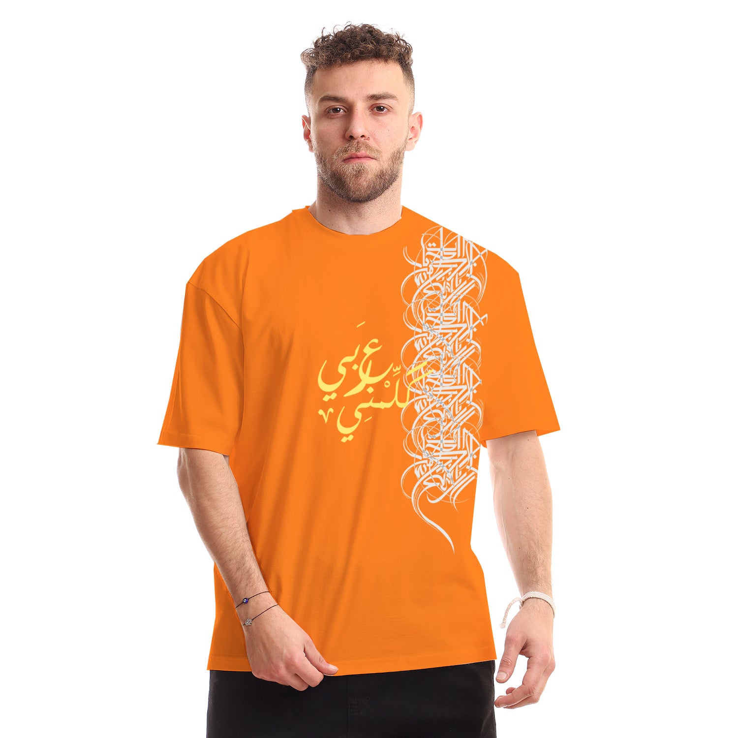 Speak Arabic Unisex Oversized SS T-Shirt - Orange