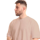 Basic Unisex Oversized SS T-Shirt - Beige