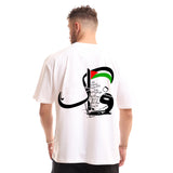 Faker Palestine Unisex Oversized SS T-Shirt - Off White