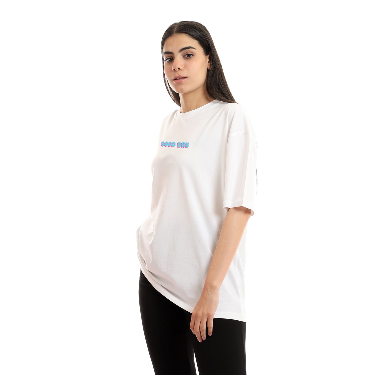 Good Day Unisex Oversized SS T-Shirt - White