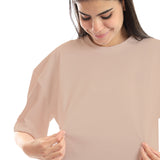 Basic Unisex Oversized SS T-Shirt - Beige