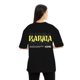 Karma Unisex Oversized SS T-Shirt - Black