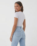 Basic Women Baby Tee - White