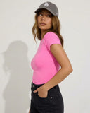 Basic Women Baby Tee - Pink