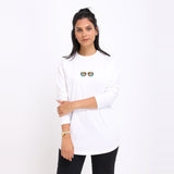 Monkey Women LS T-Shirt - White