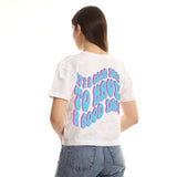 Good Day Women cropped SS T-shirt - White