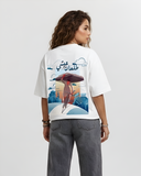 Tal3an 3eshi Women Oversized SS T-Shirt - Off White