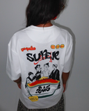 Koshary Women Oversized SS T-Shirt - Off White