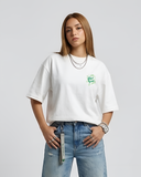 Nashret Akhbar Women Oversized SS T-Shirt - Off White