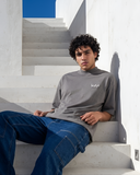 Om El Donia Men Oversized SS T-Shirt - Grey