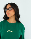 Adams Women Oversized SS T-Shirt - Green