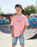 Successfully Boys Oversized SS T-Shirt - Pink