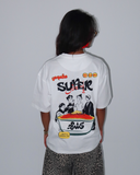 Koshary Women Oversized SS T-Shirt - Off White