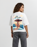 Tal3an 3eshi Women Oversized SS T-Shirt - Off White