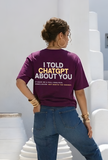 ChatGPT Women Oversized SS T-Shirt - Purple