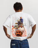 AL Ahram Men Oversized SS T-Shirt - Off White