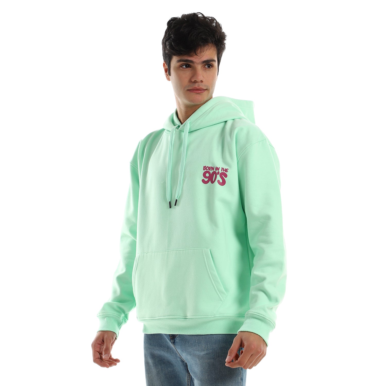 90 S Unisex Oversized Hoodie mint Green